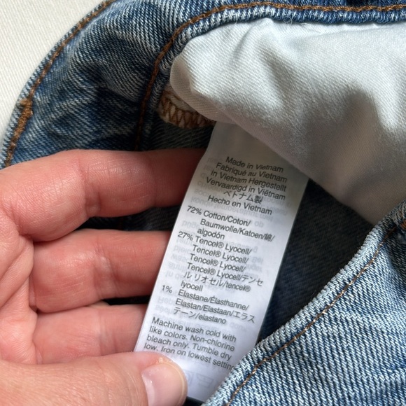 Madewell High Rise Denim Shorts Light/Med Wash - 25 - Picture 5 of 6